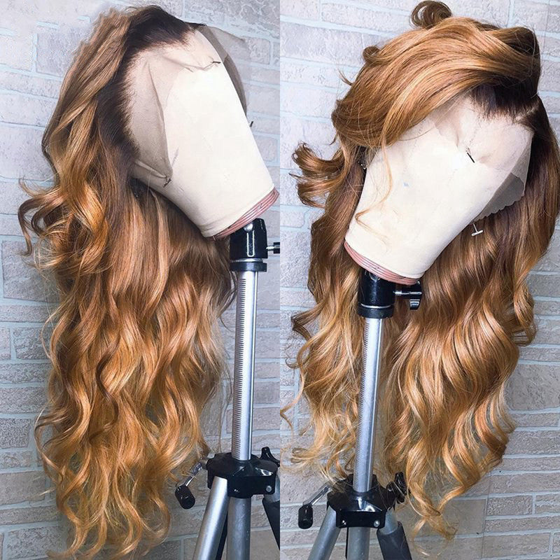 Ombre Lace Front Human Hair Wigs Remy 18/24