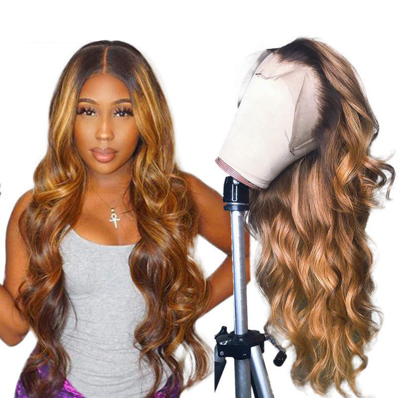 Ombre Lace Front Human Hair Wigs Remy 18/24